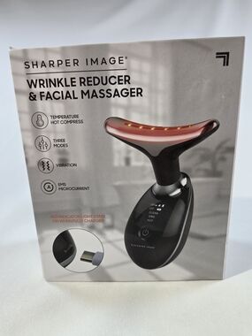 Sharper Image Black and Red 3-in-1 Skin Care Device